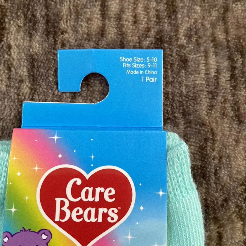 2/$12💙Care Bears Pastel Share‎ Bear No-Show Socks Hot Topic💙